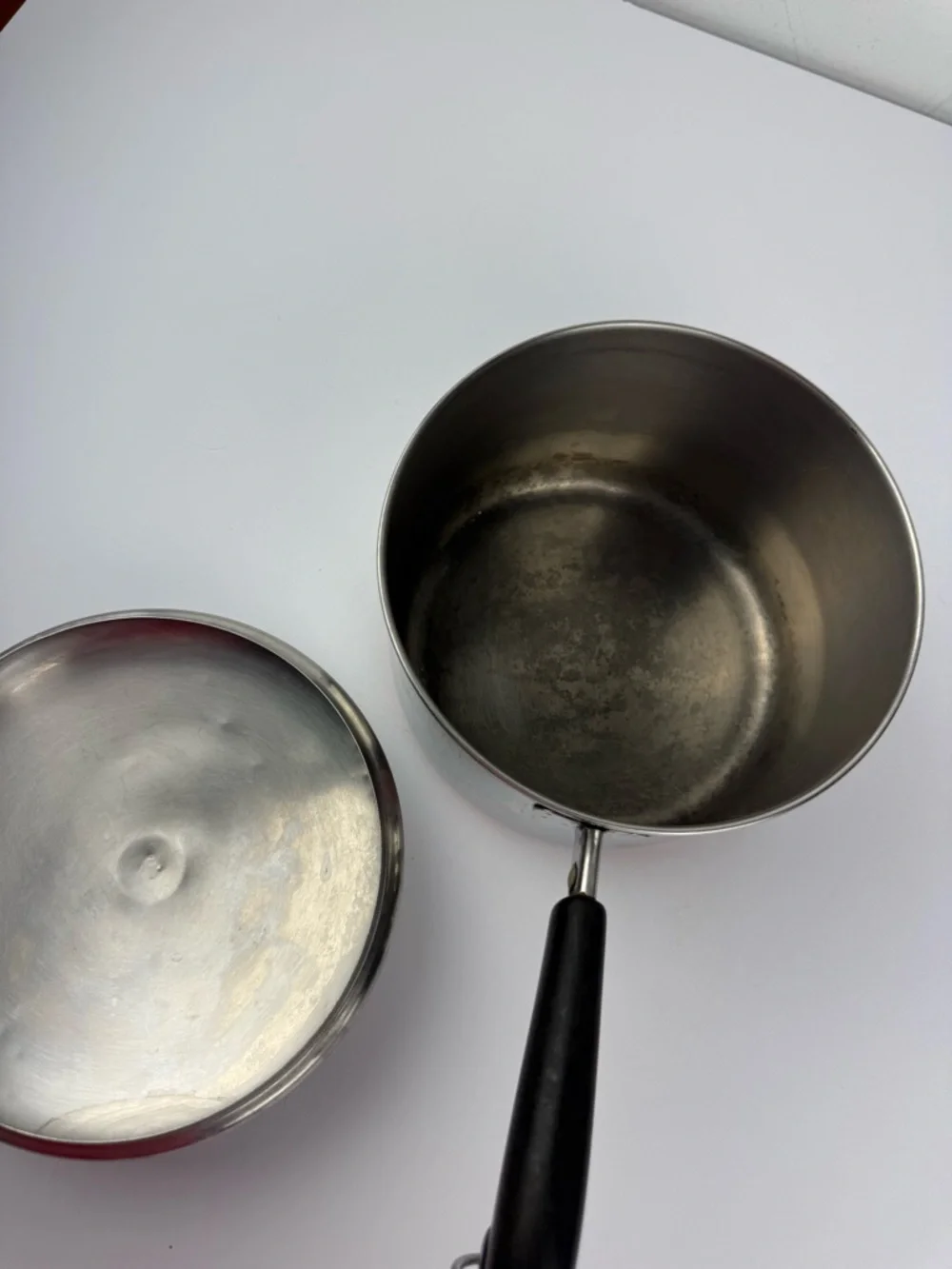 Vintage Revere Ware 1801 Copper Bottom 3 QT Stock/Sauce Pot with Lid Clinton, IL